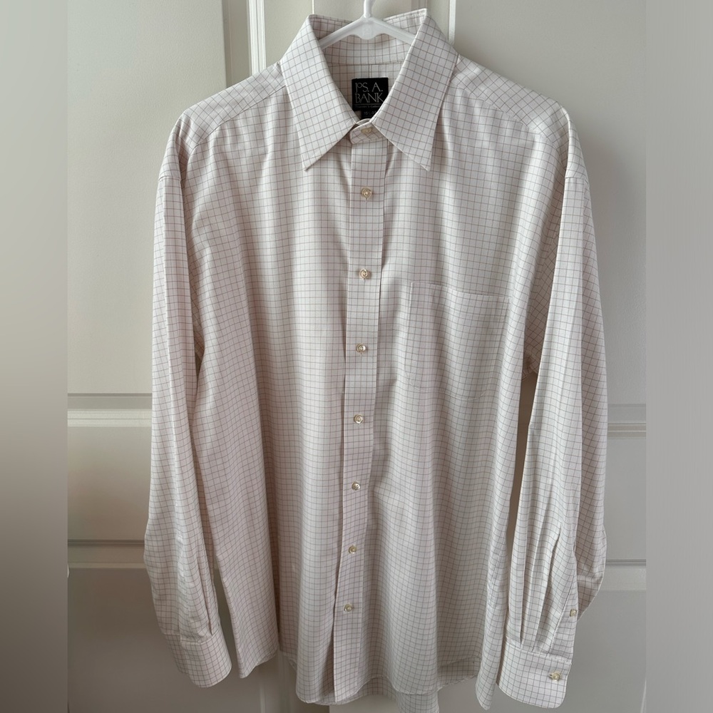 Jos. A. Bank Traveler’s Collection men’s sz 15 1/2-34 long sleeve shirt EUC